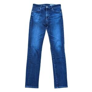 AG Anthropologie Jeans High Rise Stevie Ankle Slim Straight Stretch Denim 26R